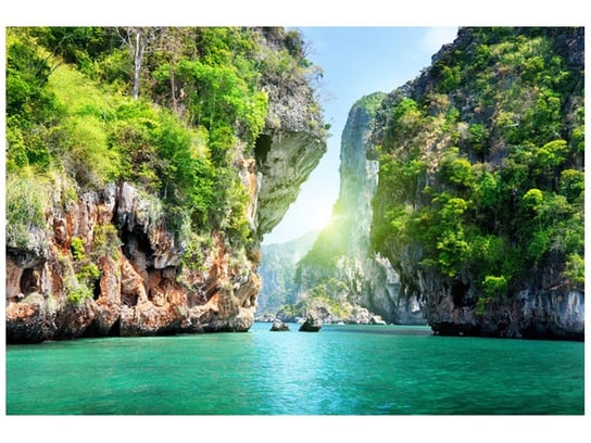 Fototapeta, Skały i morze w Tajlandii, 8 elementów, 368x248 cm Oobrazy
