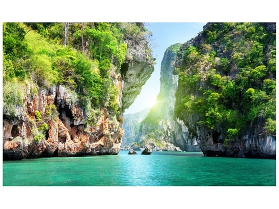 Fototapeta, Skały i morze w Tajlandii, 8 elementów, 412x248 cm Oobrazy