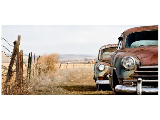 Fototapeta, Stare samochody, 12 elementów, 536x240 cm Oobrazy