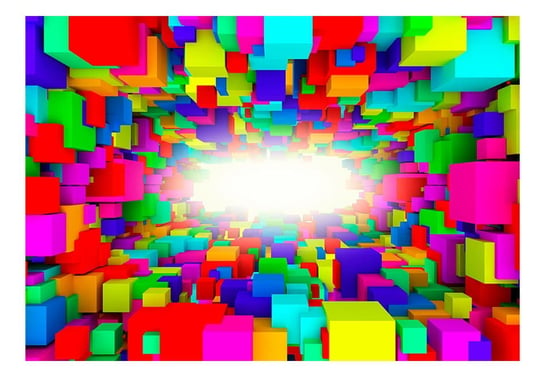 Fototapeta, Światło w geometrii koloru, 400x280 cm DecoNest