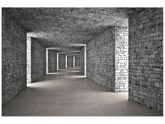 Fototapeta, Szary tunel, 1 element, 200x135 cm Oobrazy