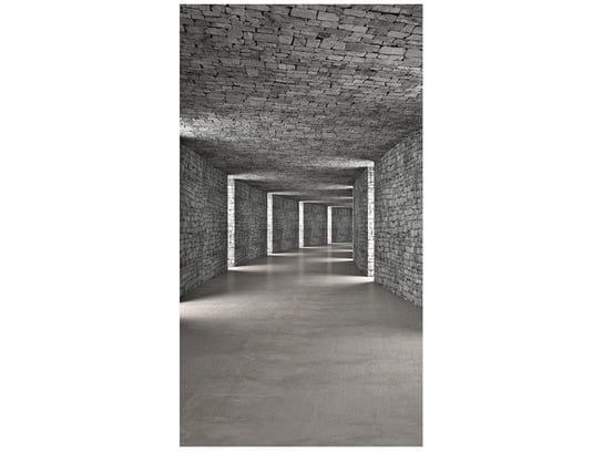 Fototapeta Szary tunel, 2 elementy, 110x200 cm Oobrazy