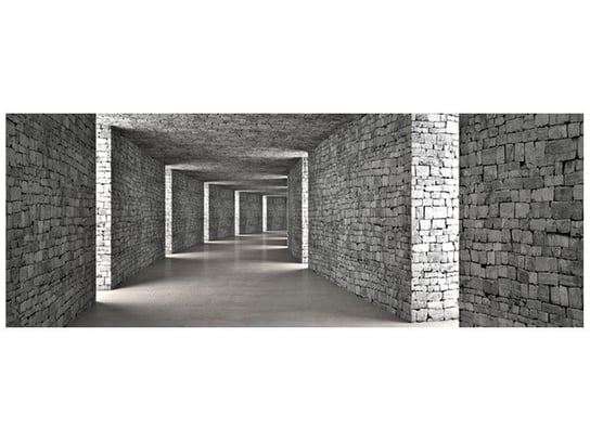 Fototapeta Szary tunel, 2 elementy, 268x100 cm Oobrazy