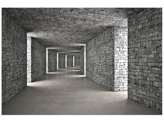 Fototapeta, Szary tunel, 8 elementów, 400x268 cm Oobrazy