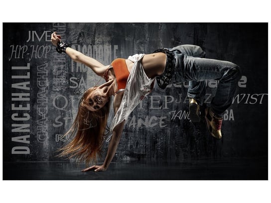 Fototapeta, Tańcząca dziewczyna, 9 elementów, 402x240 cm Oobrazy
