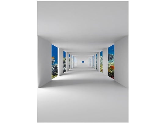 Fototapeta, Tunel na dnie morza, 2 elementy, 150x200 cm Oobrazy