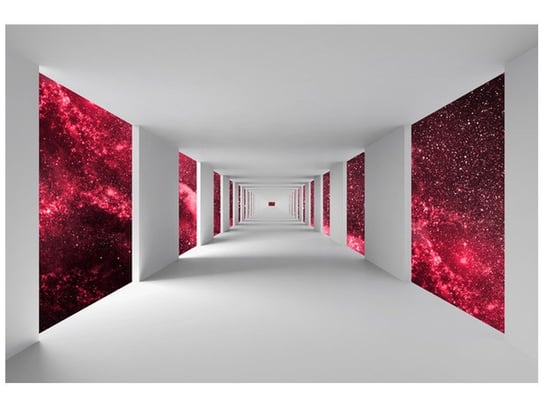 Fototapeta Tunel z czerwonym niebem, 200x135 cm Oobrazy