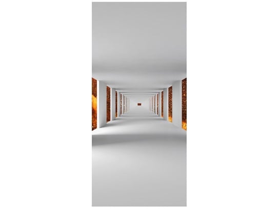 Fototapeta Tunel z rudym niebem, 95x205 cm Oobrazy