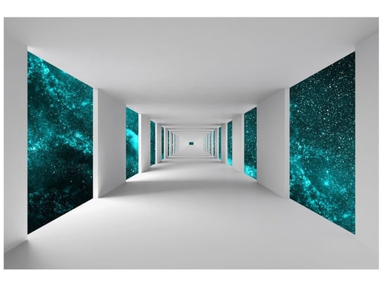Fototapeta Tunel z turkusowym niebem, 200x135 cm Oobrazy