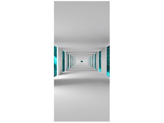 Fototapeta Tunel z turkusowym niebem, 95x205 cm Oobrazy