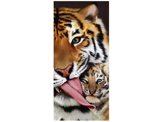 Fototapeta Tygrys i tygrysek, 95x205 cm Oobrazy