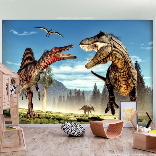 Fototapeta - Walka dinozaurów ARTGEIST