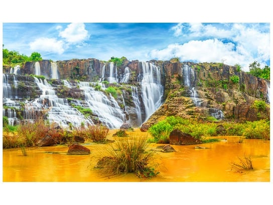 Fototapeta, Wodopad Pongour w Wietnamie, 9 elementów, 402x240 cm Oobrazy