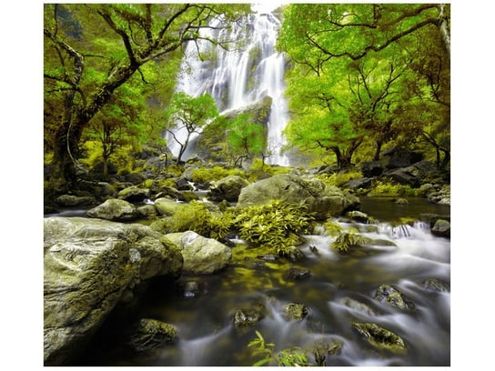 Fototapeta, Wodospad w zieleni, 6 elementów, 268x240 cm Oobrazy