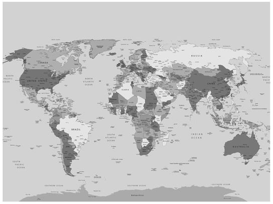 Fototapeta, World map, 2 elementów, 200x150 cm Oobrazy