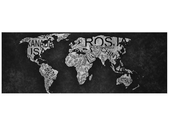 Fototapeta, World Map, 2 elementów, 268x100 cm Oobrazy