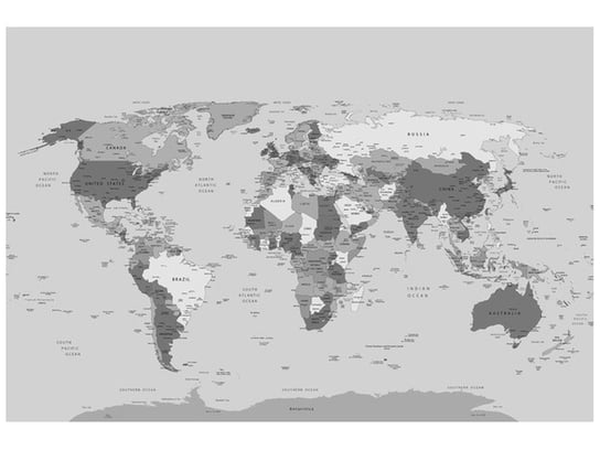 Fototapeta, World map, 8 elementów, 368x248 cm Oobrazy