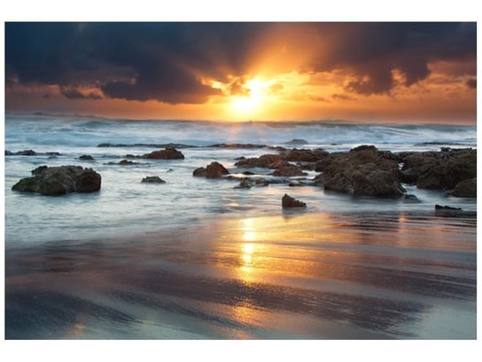 Fototapeta, Wschód słońca nad oceanem, 1 elementów, 200x135 cm Oobrazy