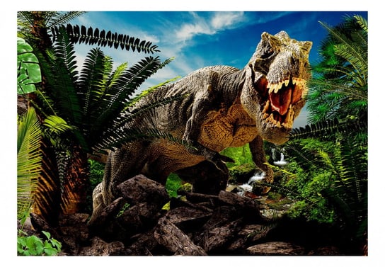 Fototapeta, Wściekły tyranozaur, 100x70 cm DecoNest