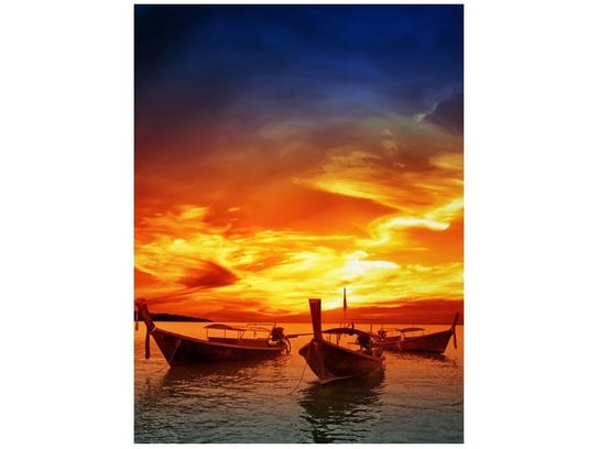 Fototapeta, Zachód słońca nad Tajlandią, 2 elementów, 150x200 cm Oobrazy
