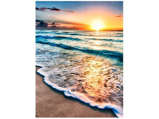 Fototapeta, Zachód słońca w Cancun, 2 elementów, 150x200 cm Oobrazy