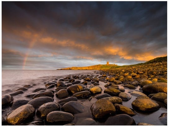 Fototapeta, Zamek Dunstanburgh - Jonathan Combe, 2 elementów, 200x150 cm Oobrazy