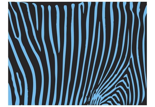 Fototapeta, Zebra pattern (turkus), 200X154 DecoNest