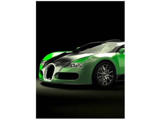 Fototapeta, Zielone Bugatti Veyron, 2 elementów, 150x200 cm Oobrazy