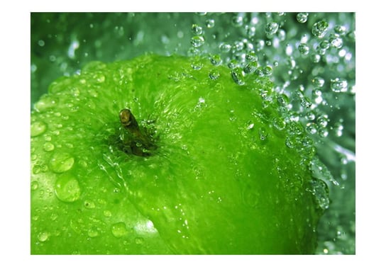 Fototapeta, Zielone jabłko, 350x270 cm DecoNest