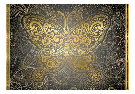 Fototapeta, Złoty motyl, 100x70 cm DecoNest