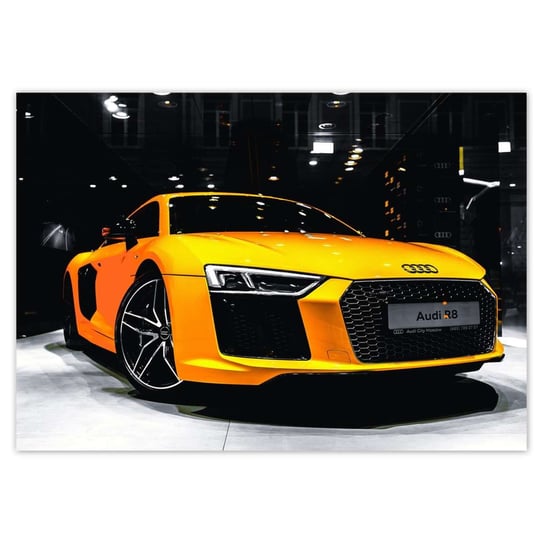 Fototapeta Żółte Audi R8, 312x219cm ZeSmakiem