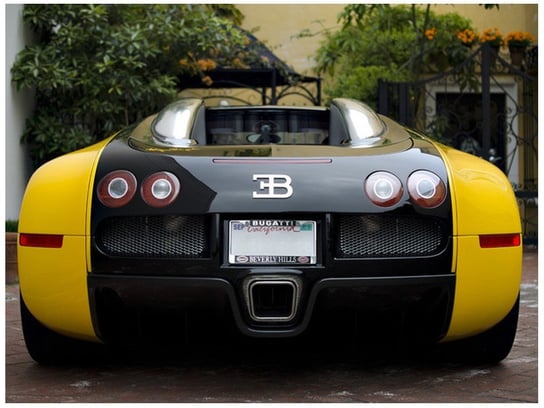 Fototapeta, Żółte Bugatti Veyron - Axion23, 2 elementów, 200x150 cm Oobrazy