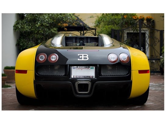 Fototapeta, Żółte Bugatti Veyron - Axion23, 8 elementów, 412x248 cm Oobrazy
