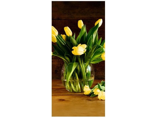 Fototapeta, Żółte tulipany, 1 elementów, 95x205 cm Oobrazy