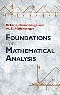 Foundations of Mathematical Analysis Johnsonbaugh Richard, Pfaffenberger W. E.