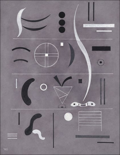 Four Parts, Wassily Kandinsky - plakat 29,7x42 cm Galeria Plakatu
