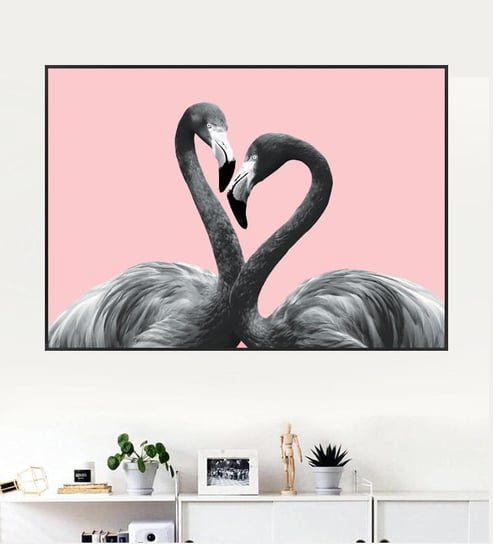Fox Art Studio, Plakat Flamingi, poziomy, wymiary 70x100 cm FOX ART STUDIO