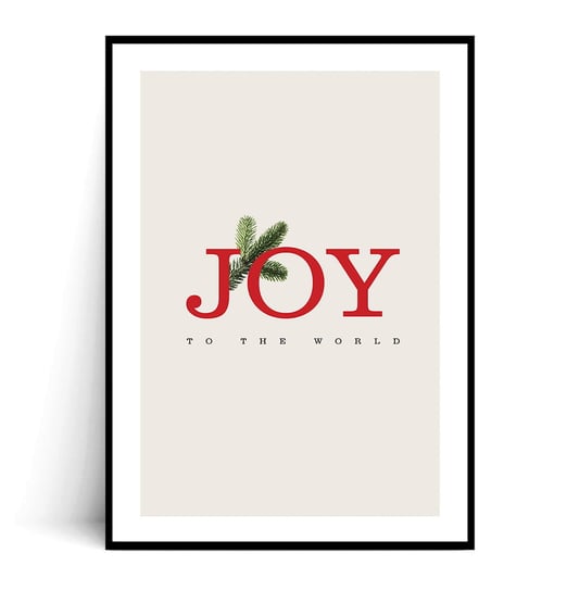 Fox Art Studio, Plakat Joy To The Wolrd,  wymiary 21x29,7 cm FOX ART STUDIO