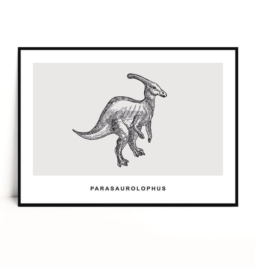 Fox Art Studio, Plakat Parasaurolophus, wymiary 21x29,7 cm FOX ART STUDIO