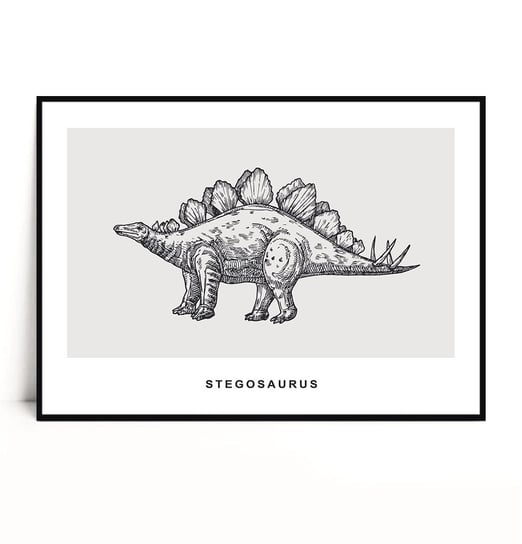 Fox Art Studio, Plakat Stegosaurus, wymiary 29,7x42 cm FOX ART STUDIO