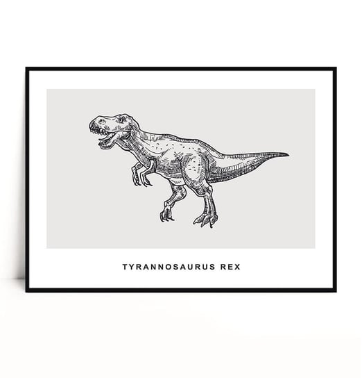 Fox Art Studio, Plakat Tyrannosaurus Rex, wymiary 21x29,7 cm FOX ART STUDIO
