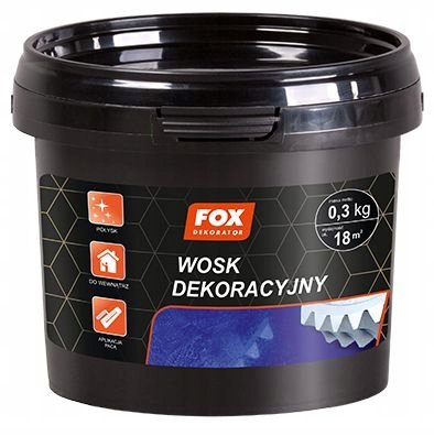 FOX DEKORATOR WOSK DEKORACYJNY POGŁĘBIAJĄCY POŁYSK I KOLOR Fox