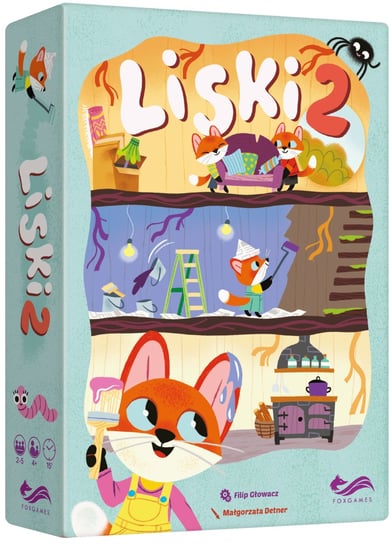 FoxGames, gra planszowa dziecięca LISKI 2 FoxGames