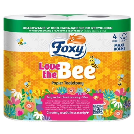 Foxy 4Szt 2W Love The Bee Papier Toal./176006 Inny producent