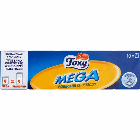 Foxy Mega chusteczki higieniczne 10 x 9 sztuk Foxy
