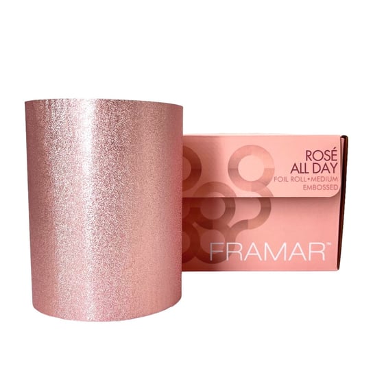 FRAMAR Folia fryzjerska aluminiowa Rolka ROSE ALL DAY 97,5m Framar