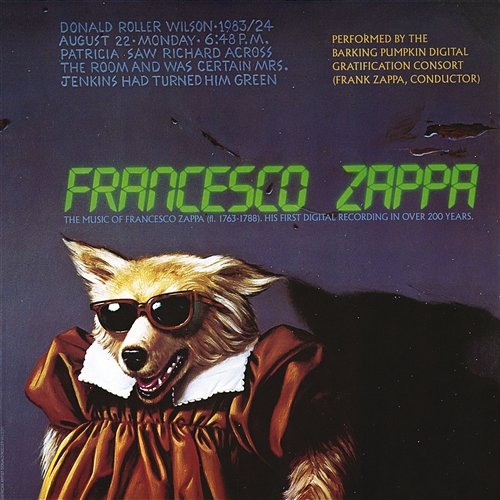 Francesco Zappa Frank Zappa, Barking Pumpkin Digital Gratification Consort