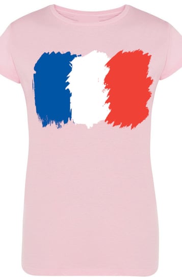 Francja Flaga Damski T-Shirt Nadruk Rozm.XXL Inna marka