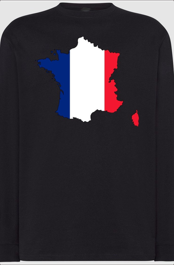 Francja Flaga Męska Modna Bluza Longsleeve R.M Inna marka