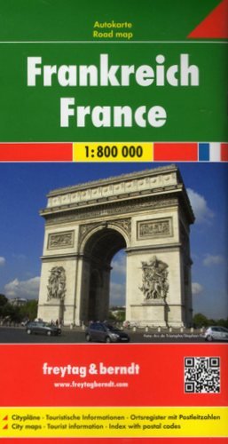 Francja. Mapa 1:800 000 Freytag & Berndt